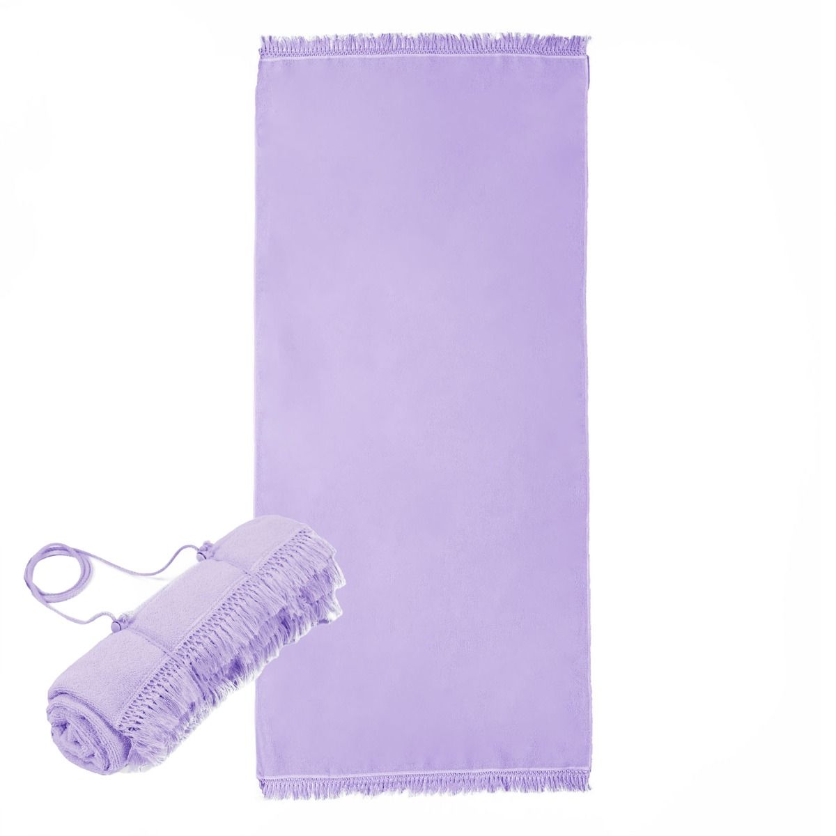 Sienna Tassel Beach Towel Bag - Lilac