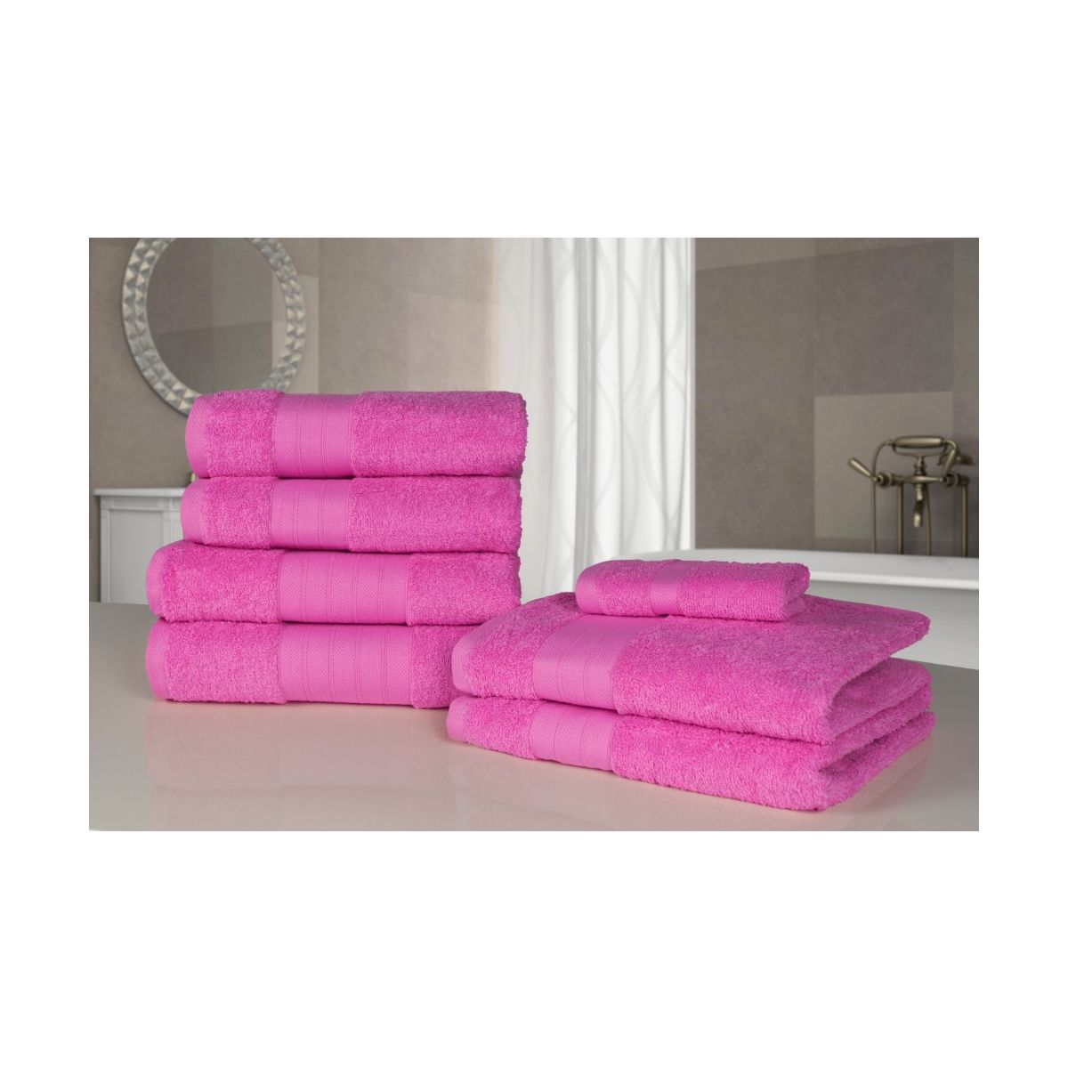 Dreamscene Towel Bale 7 Piece - Pink