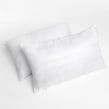 Brentfords 2 Pack Satin Stripe Cushion Covers - White