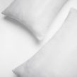Brentfords 2 Pack Satin Stripe Cushion Covers - White