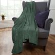 Brentfords Supersoft Throw, Green - 50 x 60 inches