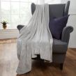 Brentfords Supersoft Throw, Silver Grey - 50 x 60 inches