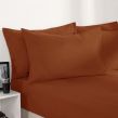 Brentfords Plain Dyed Fitted Sheet - Burnt Orange 