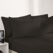 Brentfords Plain Dyed Fitted Sheet - Charcoal