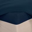 Brentfords Plain Dyed Fitted King Size Sheet - Navy