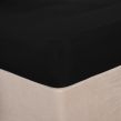 Brentfords Plain Dyed King Size Fitted Sheet - Black