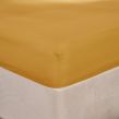 Brentfords Plain Fitted Bed Sheet - Mustard Ochre Yellow