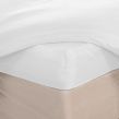 Brentfords Plain Dyed Fitted Sheet - White