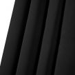 Dreamscene Pencil Pleat Thermal Blackout Curtains - Black, 46" x 54"