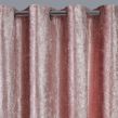 Sienna Eyelet Crushed Velvet Curtains - Blush