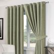 Chenille Eyelet Blackout Curtains 46"x54" - Soft Green 