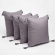 Dreamscene Tassel Cushion Covers - Silver