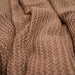 Dreamscene Chunky Knit Pom Pom Throw, Natural - 150 x 180cm