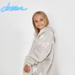 Dreamscene Star Print Hoodie Blanket, Kids - Grey