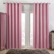 Dreamscene Eyelet Blackout Curtains, Pink - 117 x 137cm (46" x 54")