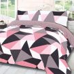 Dreamscene Shapes Geometric Duvet Set - Blush Pink