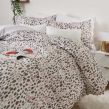 Dreamscene Dalmatian Spots Print Seersucker Duvet Set - White