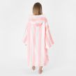 Dreamscene Adult Poncho Oversized Changing Robe, Blush Stripe - One Size
