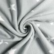 Dreamscene Star Print Hooded Towel Poncho, Grey - One Size