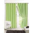 Dreamscene Ring Top Lined Thermal Blackout Eyelet Curtains, Sage Green - 90" x 54"