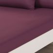 Brentfords Plain Dyed Double Fitted Sheet - Purple