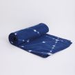 Dreamscene Galaxy Star Fleece Throw, Navy Blue - 120 x 150cm