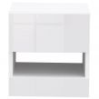 Galicia Pair Of Wall Hanging Bedside Tables - White