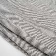 Highams Acrylic Stripe Chevron Fleece Throw, Charcoal - 150 x 200cm