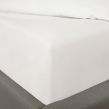Highams Plain Cotton Deep Fitted Sheet - White
