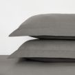 Highams 2 Pack Polycotton Oxford Pillowcases - Charcoal