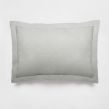 Highams 2 Pack Polycotton Oxford Pillowcases - Silver