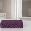 Jacquard 100% Cotton Velour Super Soft Hand Towel - Purple