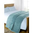 Luxury Faux Fur Large Mink Fleece Throw Sofa Bed Soft Warm Blanket 125x150cm - Aqua