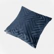 OHS Cut Out Matte Velvet Cushion Covers - Navy