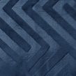 OHS Cut Out Matte Velvet Cushion Covers - Navy