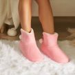 OHS Fluffy Boot Slippers - Blush