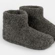 OHS Mens Teddy Marl Boot Slippers - Charcoal