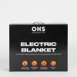 OHS Heated Sherpa Reverse Fleece Electric Heated Over Blanket - Grey/White