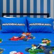 Nintendo Mario Kart Checkers Duvet Set, Blue - Double