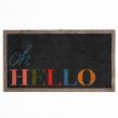 OHS Printed 'Hello' Washable Doormat, Navy - 40 x 70cm