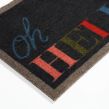 OHS Printed 'Hello' Washable Doormat, Navy - 40 x 70cm