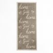 OHS Printed 'Home Sweet Home' Washable Runner, Grey - 50 x 120cm
