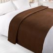 Fleece Blanket 120x150cm - Chocolate
