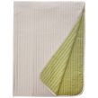 Soft Large Plain Quilted Throw - Apple/Ivory