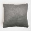 Sienna Faux Fur Set of 4 Cushion Covers - Charcoal
