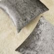 Sienna Crushed Velvet 2 Pack Cushion Covers - Silver