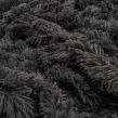 Sienna Fluffy Throw, 60 x 80 inches - Charcoal