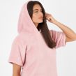 Sienna Short Sleeve Hoodie Blanket Dress - Blush