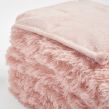 Sienna Fluffy Weighted Blanket, Blush - 50 x 70 inches - 13.2lb