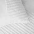 Sienna Tufted Stripe Panel Duvet Set - White